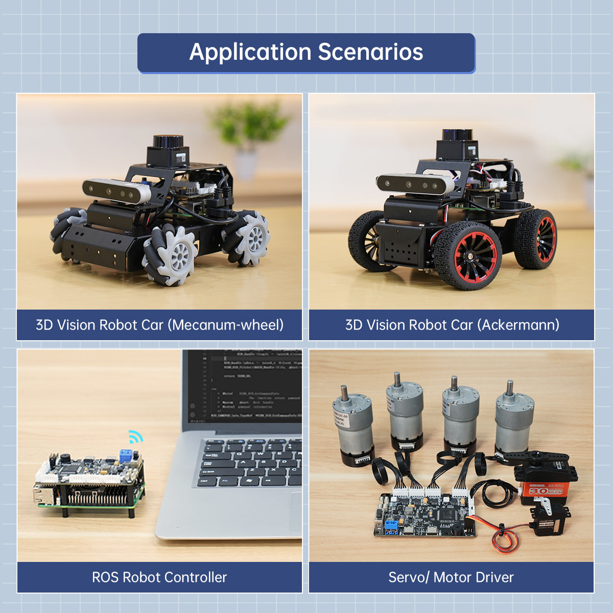 RRC Lite Controller with Built-in STM32 Chip, Supports Raspberry Pi 5 Power Supply Protocol, Integrated IMU, 4-Channel Encoder Motor Ports, Servo Ports, and USB RRC Lite Controller with Built-in STM32 Chip, Supports Raspberry Pi 5 Power Supply Protocol, Integrated IMU, 4-Channel Encoder Motor Ports, Servo Ports, and USB